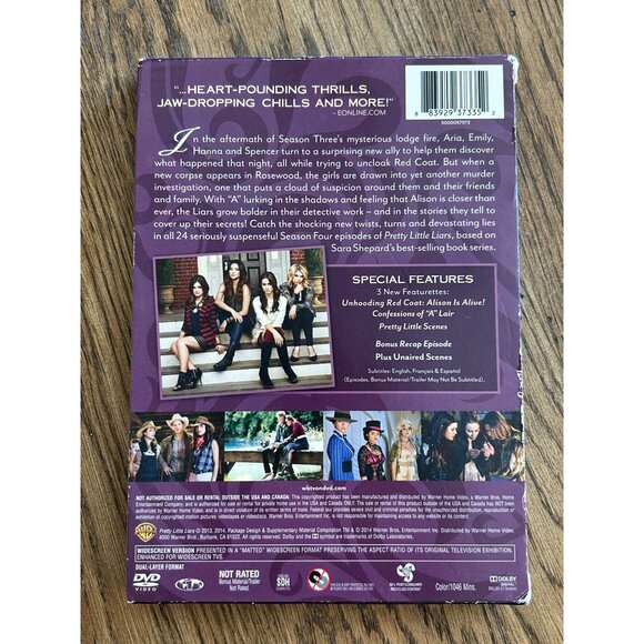 Pretty Little Liars Complete Fourth Season DVD Box Set - Picture 10 of 10